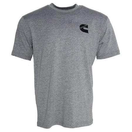 CUMMINS Unisex T-Shirt Short Sleeve Sport Gray Cotton Blend Tagless Tee - 4XL CMN4772